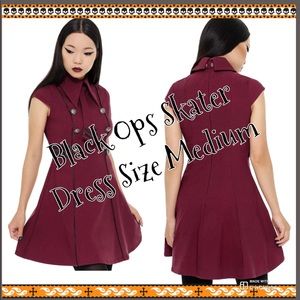 KILLSTAR Dress Black Ops Blood Skater Dress - NEW!